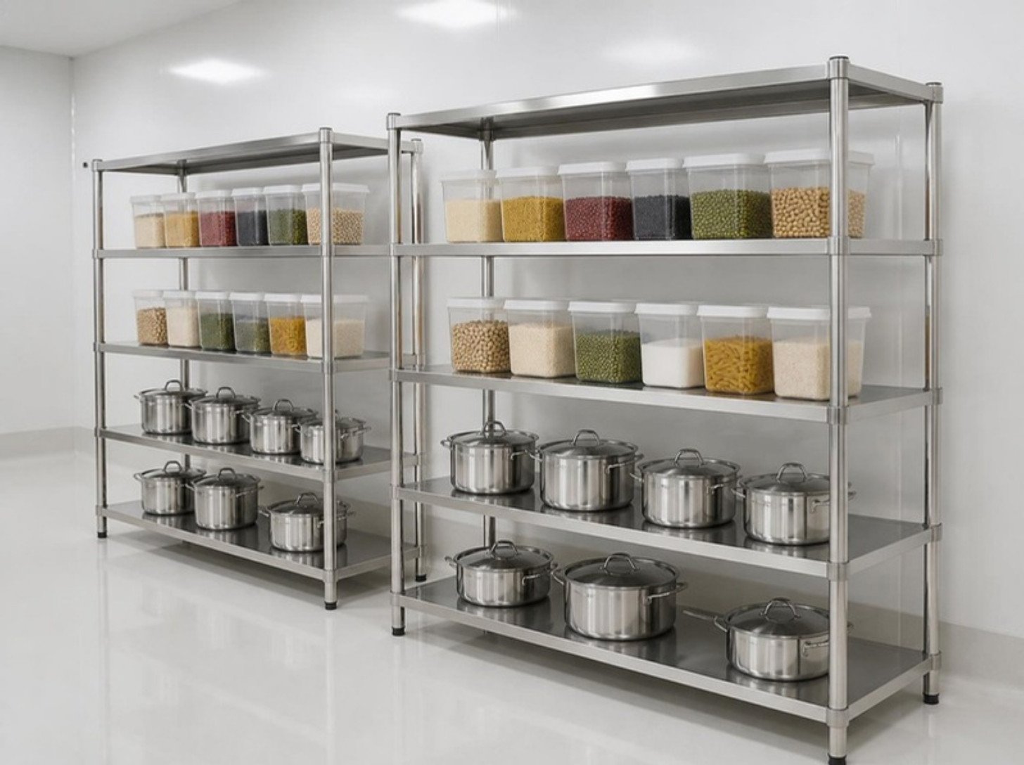 Hospitais e clínicas: ambiente com mobiliário em inox